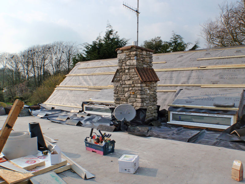 Fibreglass roof and reslate Weymouth Dorset - 01