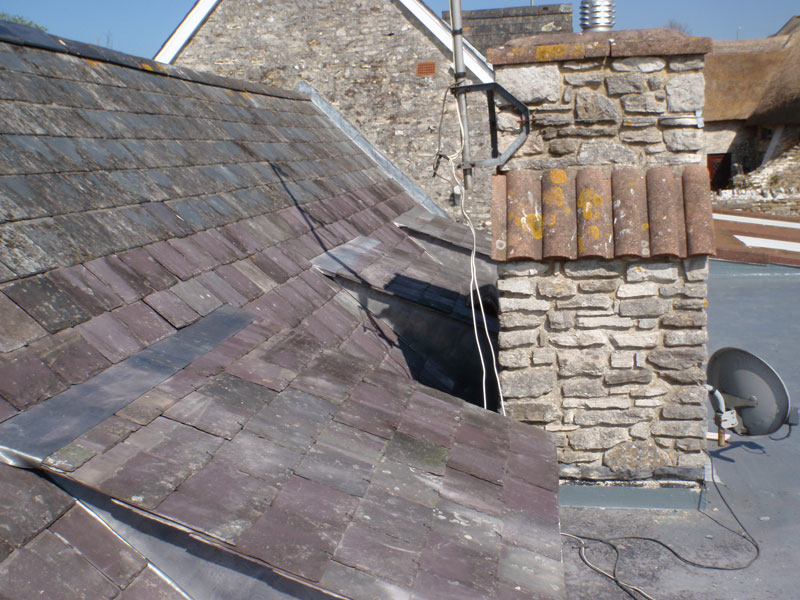 Fibreglass roof and reslate Weymouth Dorset - 15